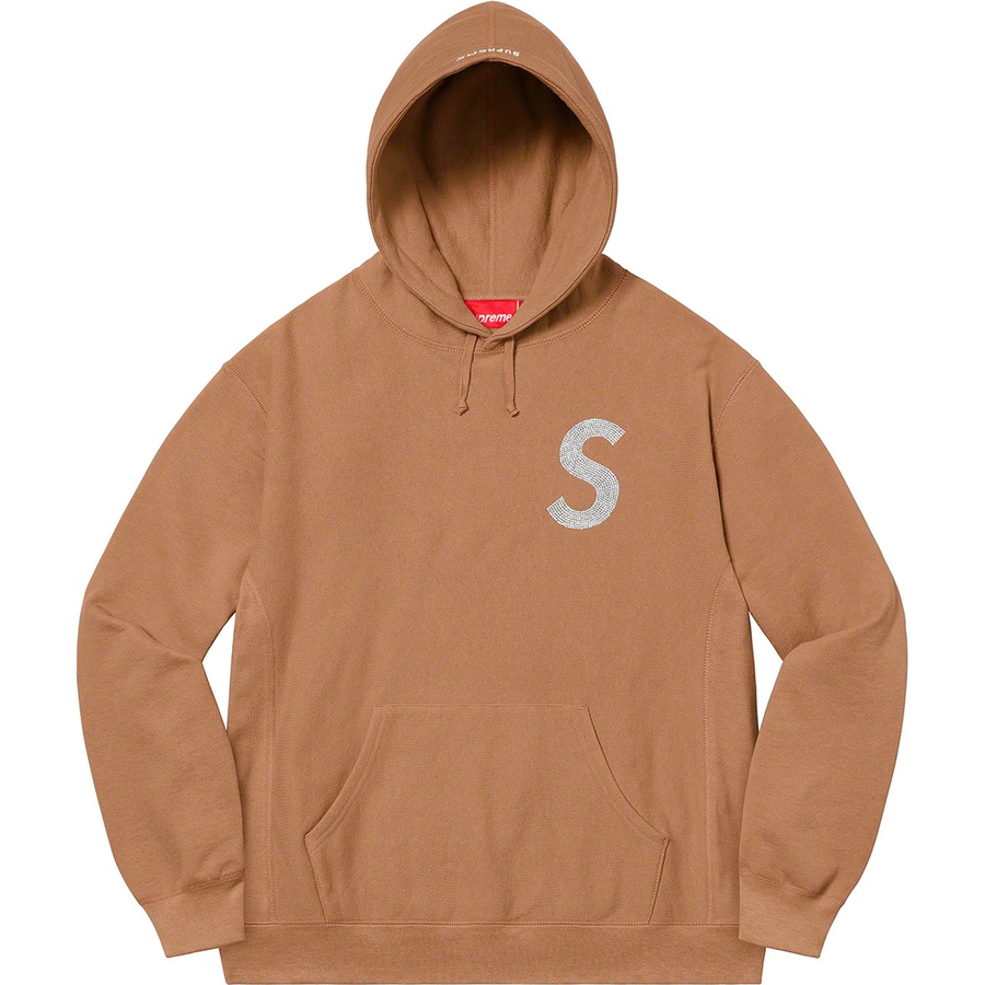 Details on Swarovski S Logo Hooded Sweatshirt Brown from spring summer
                                                    2021 (Price is $298)