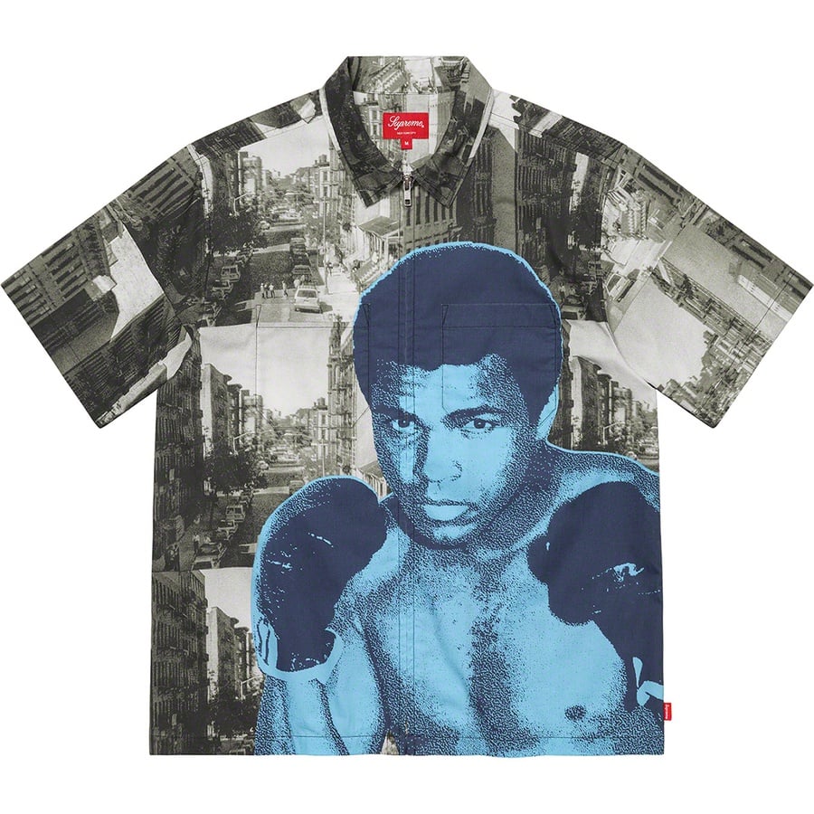 Details on Muhammad Ali Zip Up S S Shirt Black from spring summer
                                                    2021 (Price is $158)