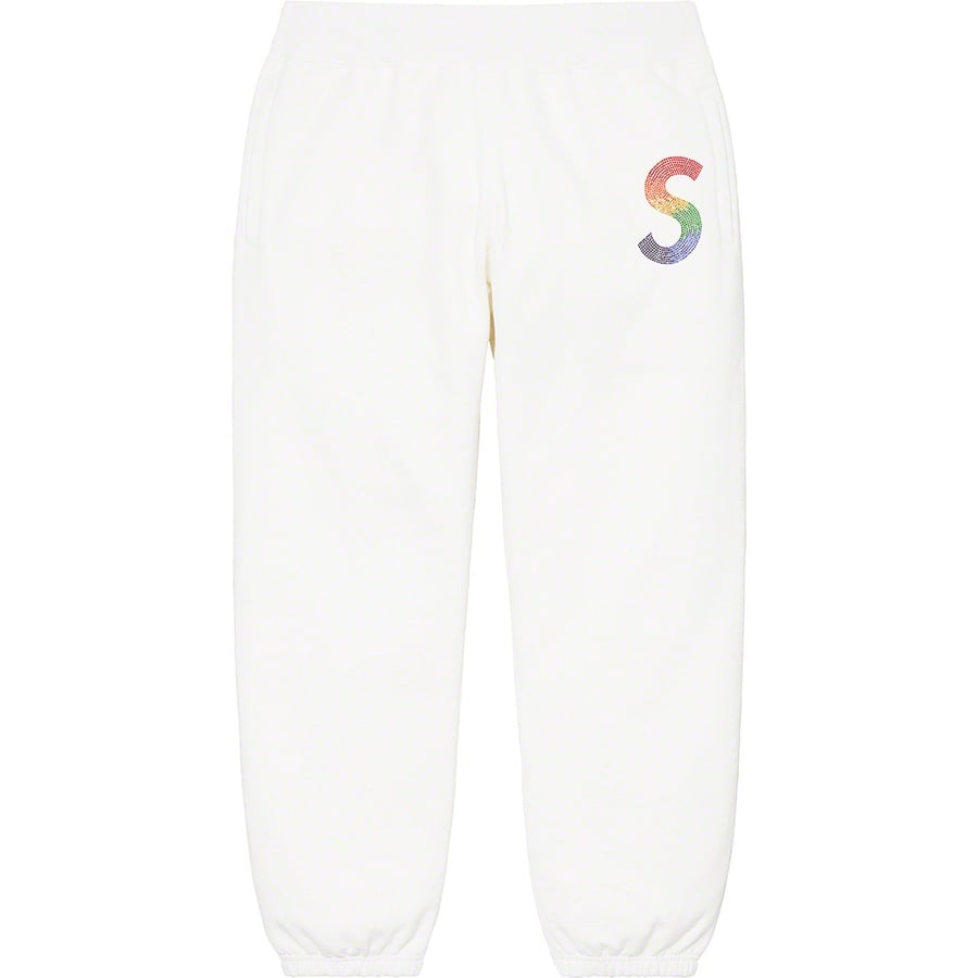Details on Swarovski S Logo Sweatpant White from spring summer
                                                    2021 (Price is $298)