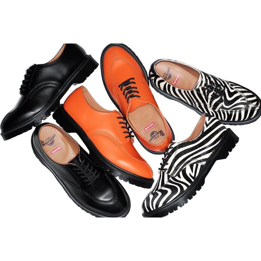 Details on Supreme Dr. Martens Split Toe 5-Eye Shoe from spring summer
                                            2021 (Price is $178)