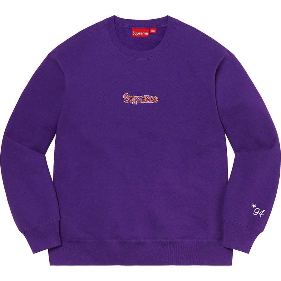 Details on Gonz Logo Crewneck Purple from spring summer
                                                    2021 (Price is $158)