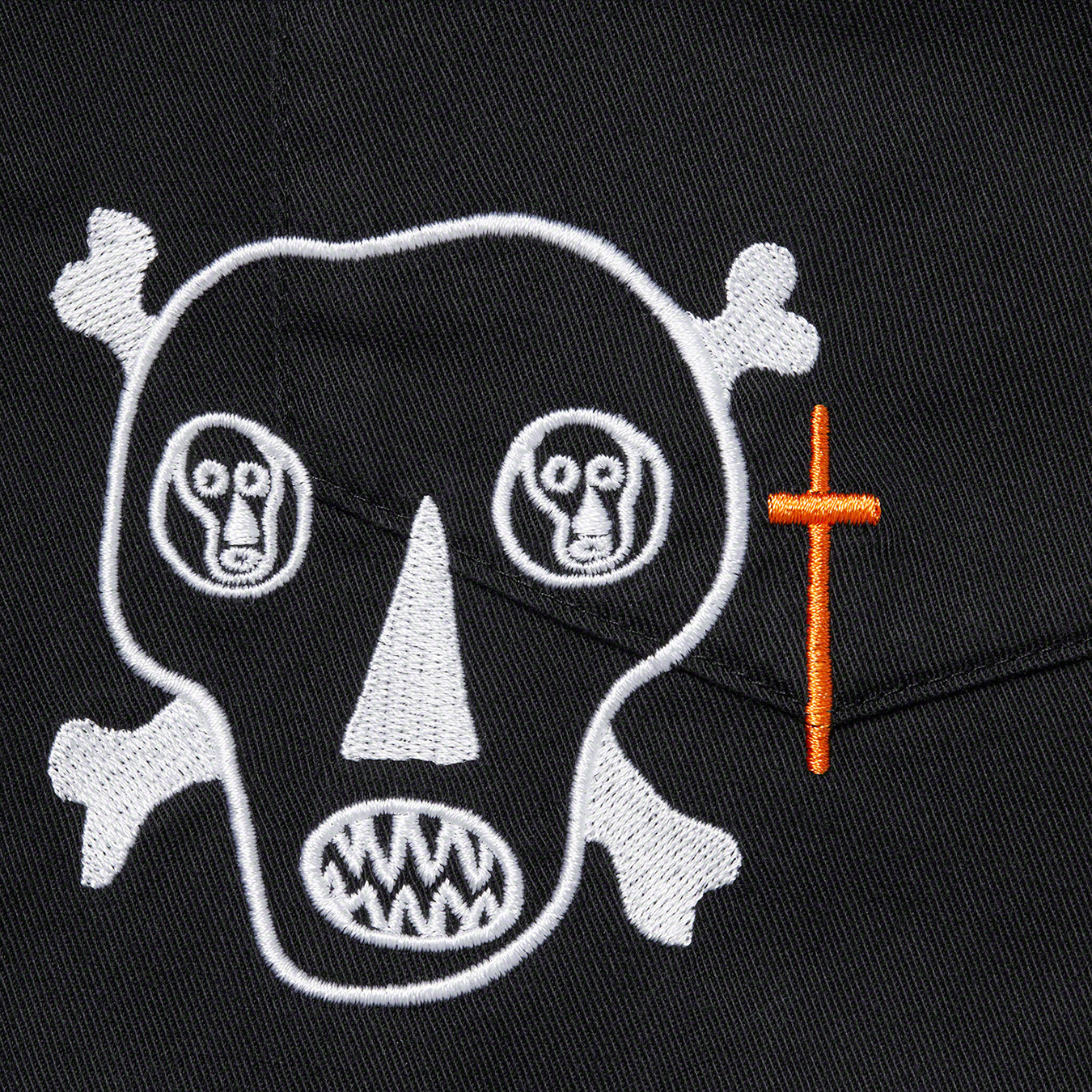 Supreme Skulls Embroidered Work Shirt