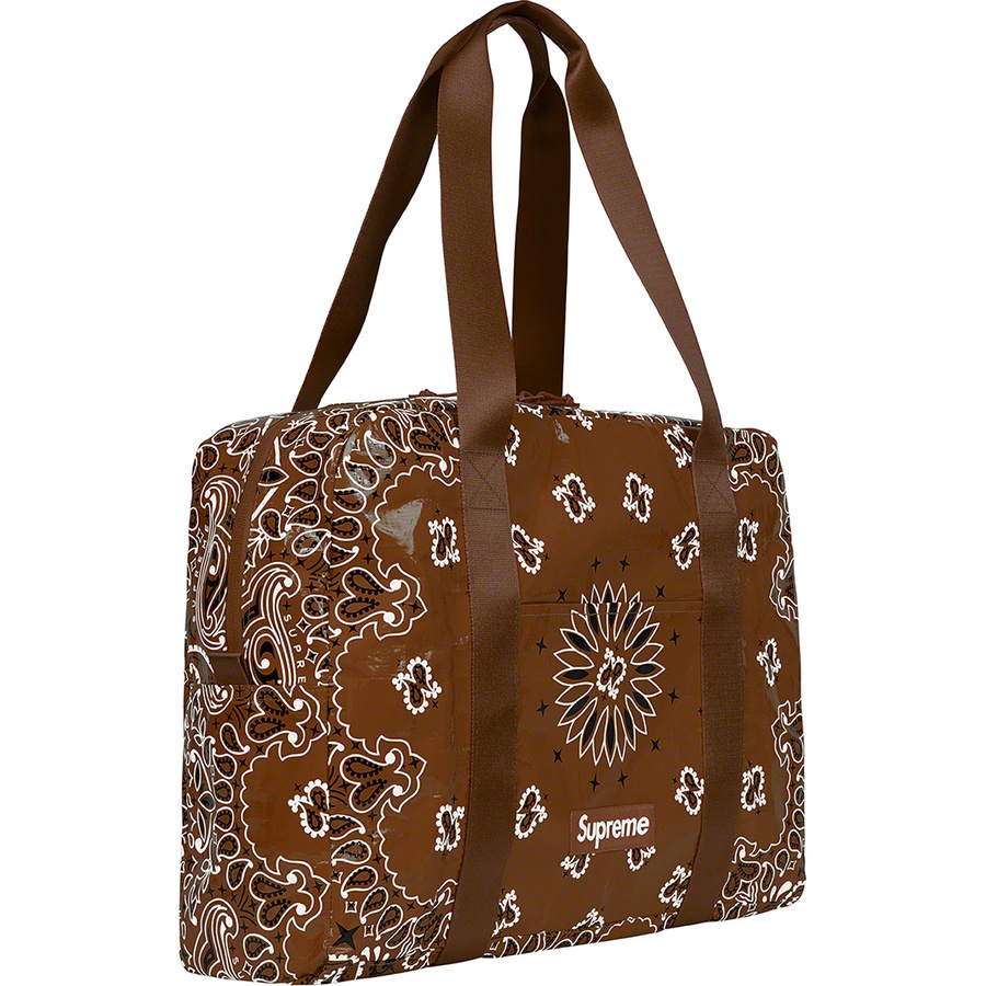 Details on Bandana Tarp Small Duffle Bag Brown from spring summer
                                                    2021 (Price is $68)