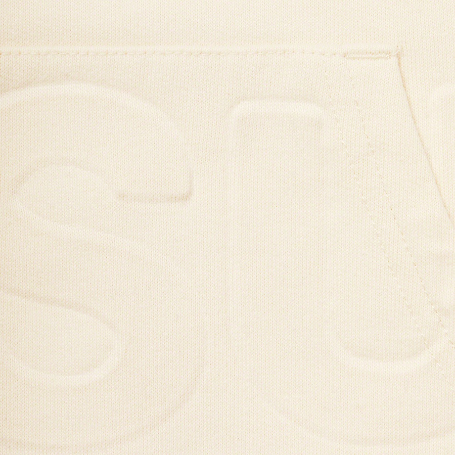 Details on Embossed Logos Hooded Sweatshirt Natural from spring summer
                                                    2021 (Price is $158)