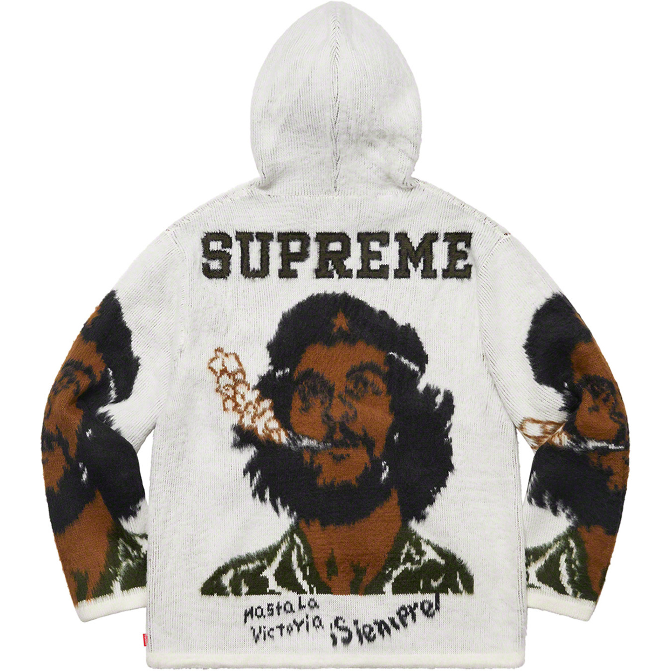 21ss Supreme Che Hooded Zip Up Sweater採寸