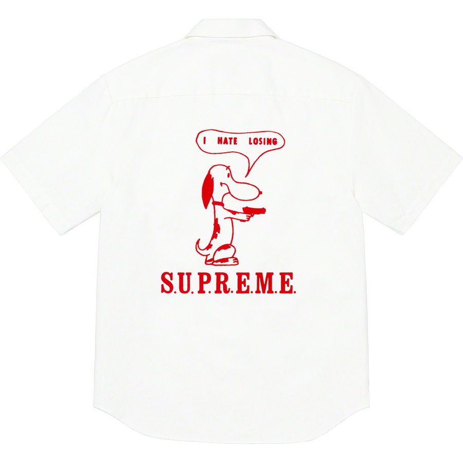 supreme Dog S/S Work Shirt  orange S