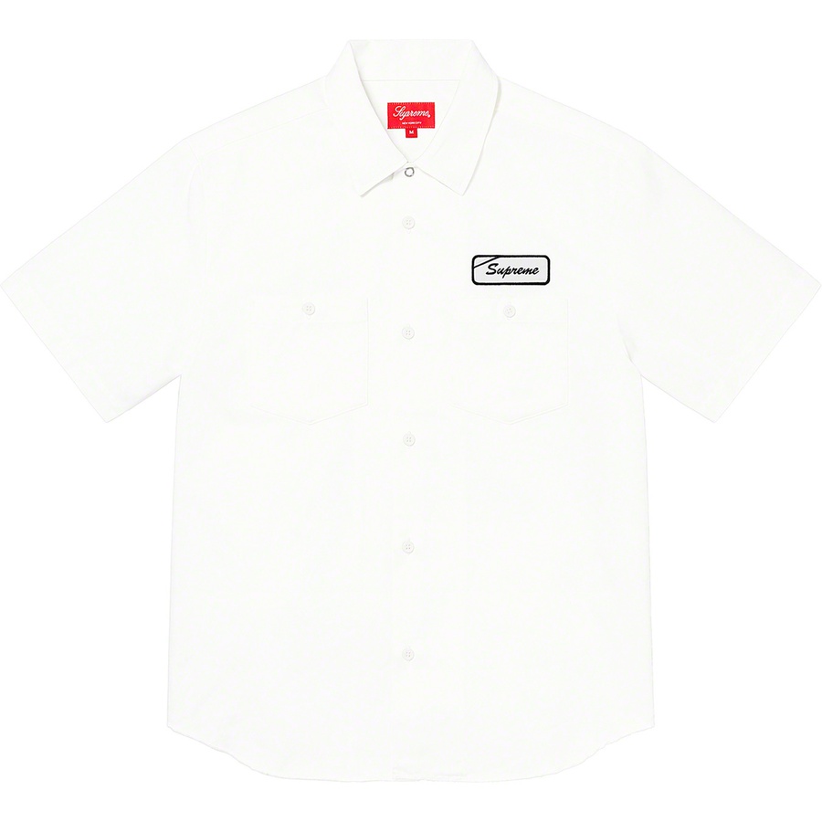 Supreme Dog S/S Work Shirt white 21ss