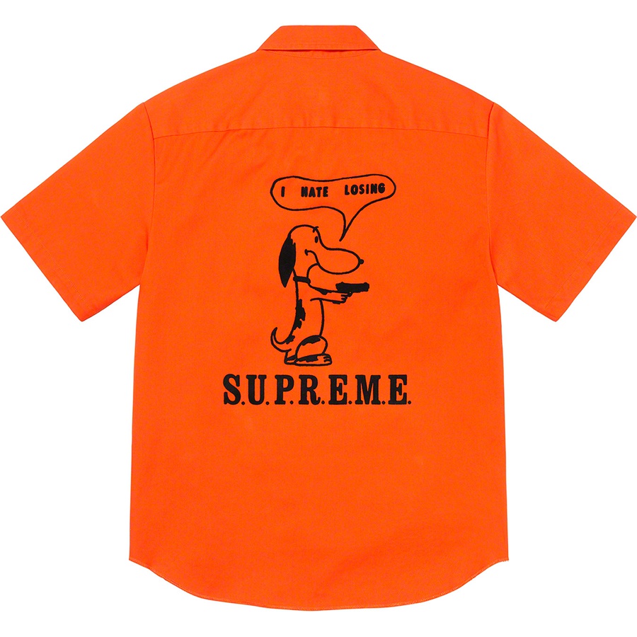 Details on Dog S S Work Shirt Orange from spring summer
                                                    2021 (Price is $128)