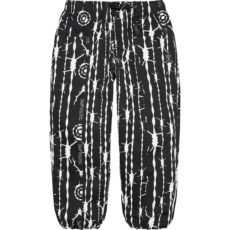 Details on Supreme SOUTH2 WEST8 Belted Pant Black Pattern from spring summer
                                                    2021 (Price is $168)