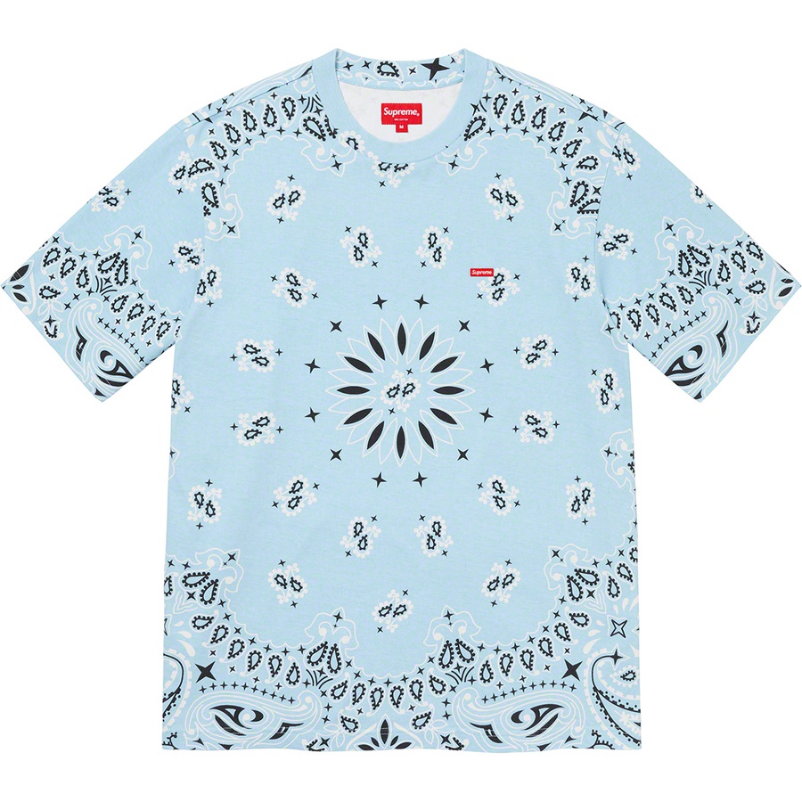 Details on Small Box Tee Light Blue Bandana from spring summer
                                                    2021 (Price is $58)