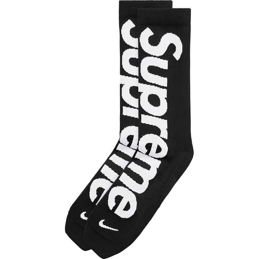 Details on Supreme Nike Lightweight Crew Socks (1 Pack) Black from spring summer
                                                    2021 (Price is $20)