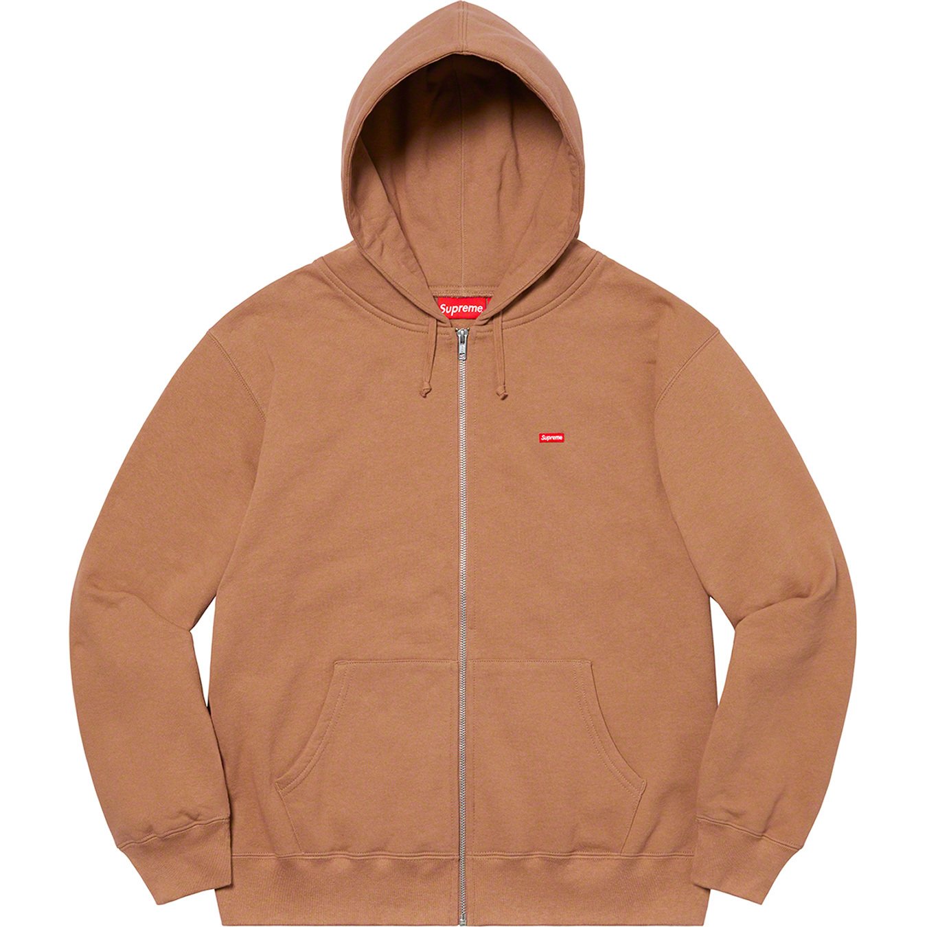 supreme small box logo zip up hoodie