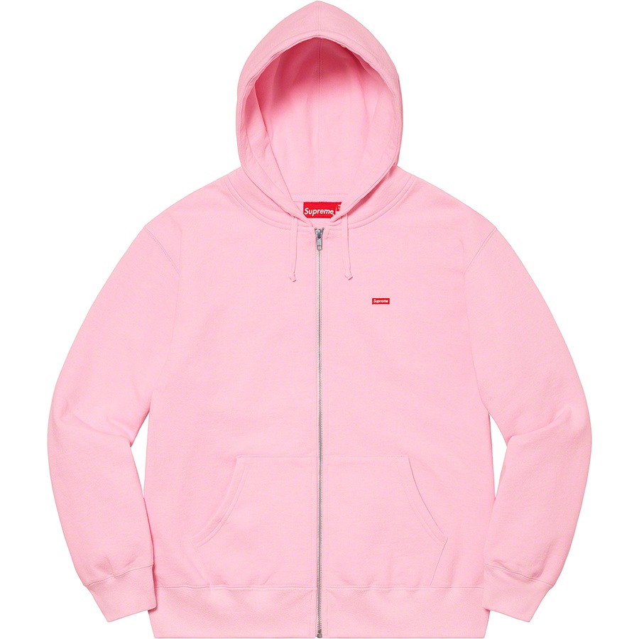Details on Small Box Zip Up Hooded Sweatshirt Light Pink from spring summer
                                                    2021 (Price is $158)