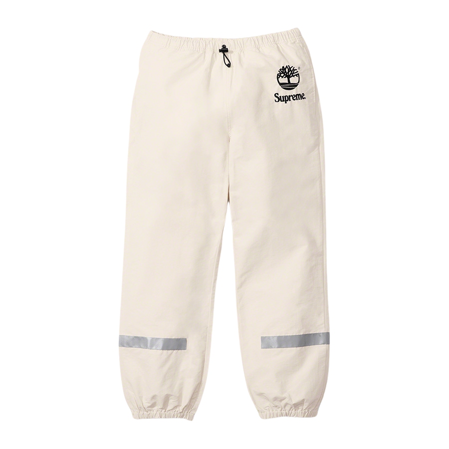Details on Supreme Timberland Reflective Taping Track Pant  from spring summer
                                                    2021 (Price is $138)