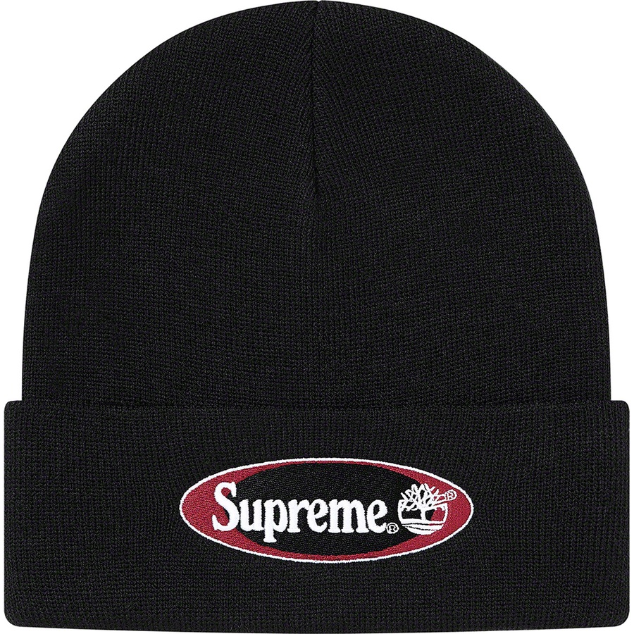 Details on Supreme Timberland Beanie Black from spring summer
                                                    2021 (Price is $38)