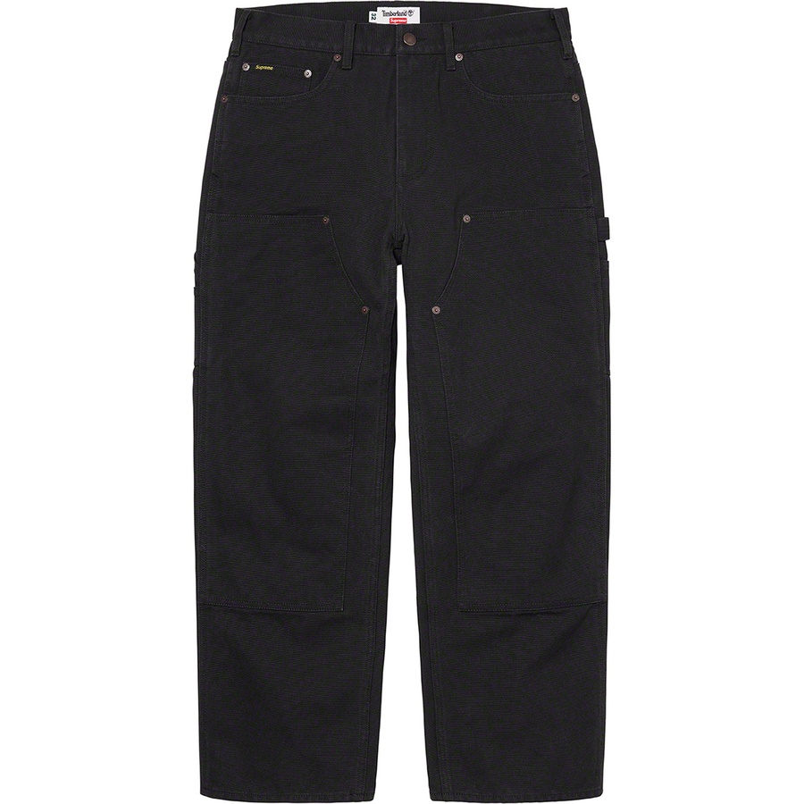 Details on Supreme Timberland Double Knee Painter Pant Black from spring summer
                                                    2021 (Price is $158)