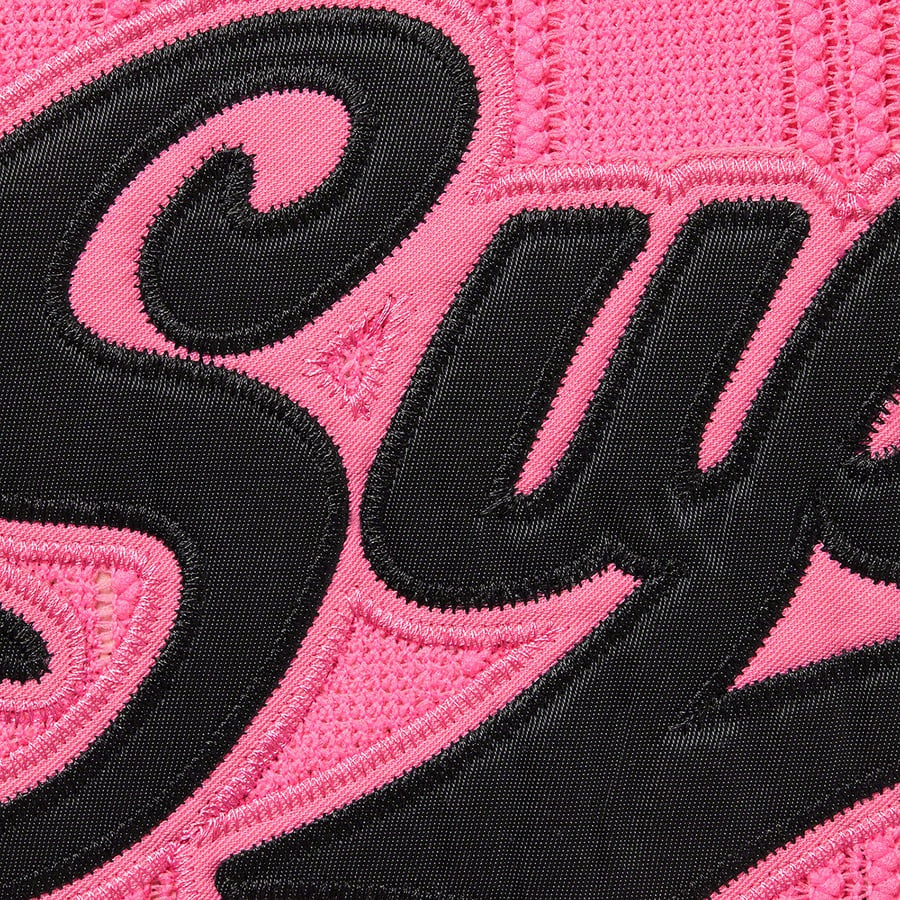 Details on Mesh Stripe Football Jersey Pink from spring summer
                                                    2021 (Price is $98)