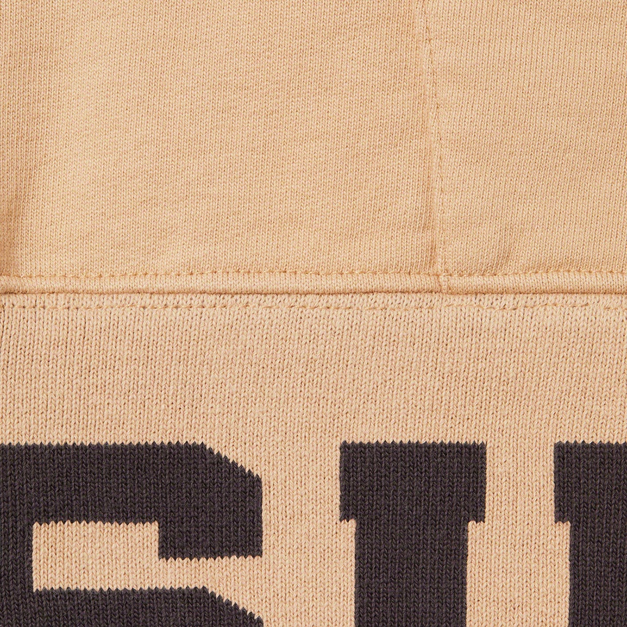 Details on Cropped Logos Hooded Sweatshirt Tan from spring summer
                                                    2021 (Price is $158)