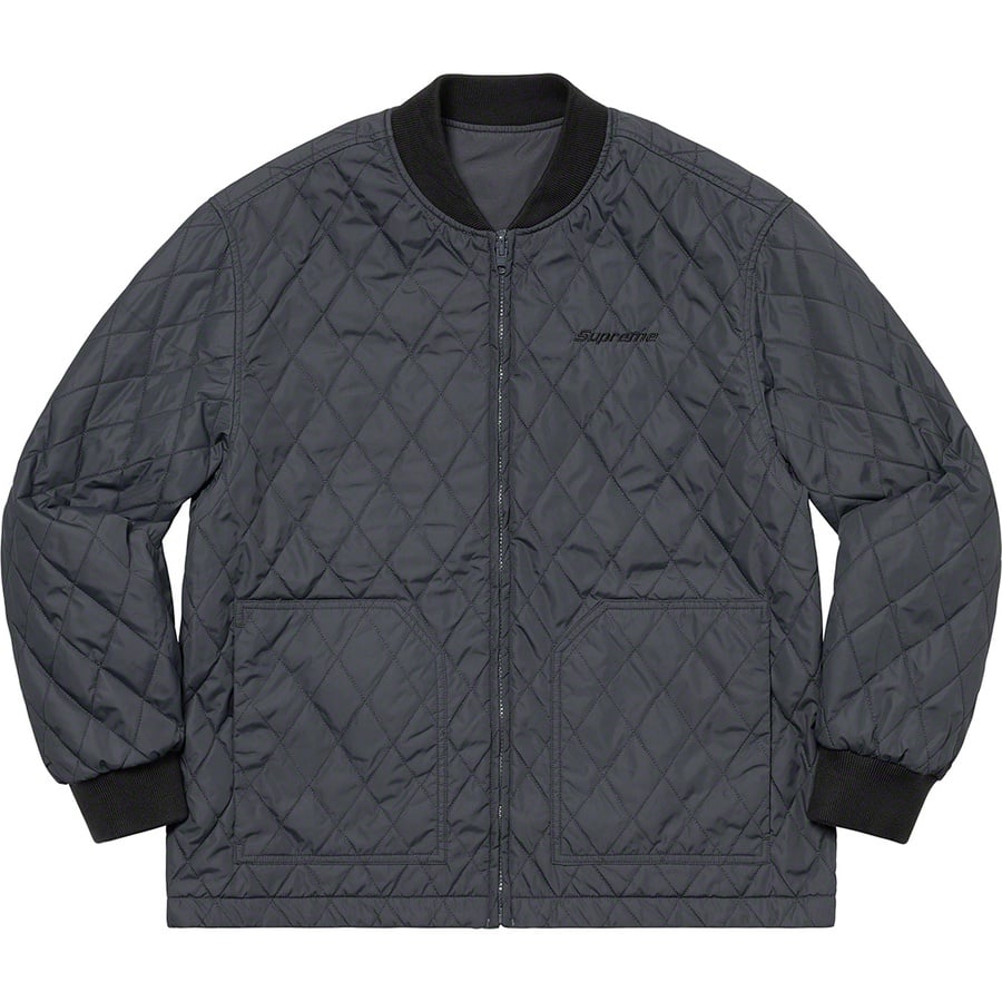 Details on Reversible Tech Work Jacket Grey from spring summer
                                                    2021 (Price is $188)