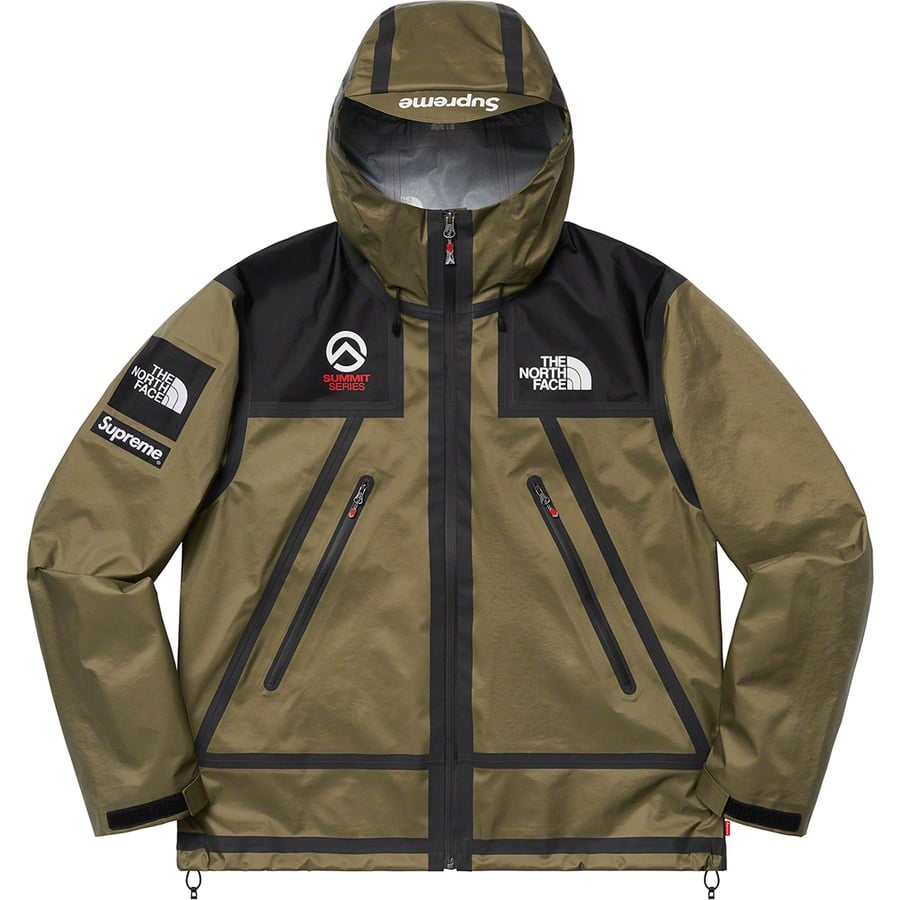 Details on Supreme The North Face Summit Series Outer Tape Seam Jacket Olive from spring summer
                                                    2021 (Price is $398)