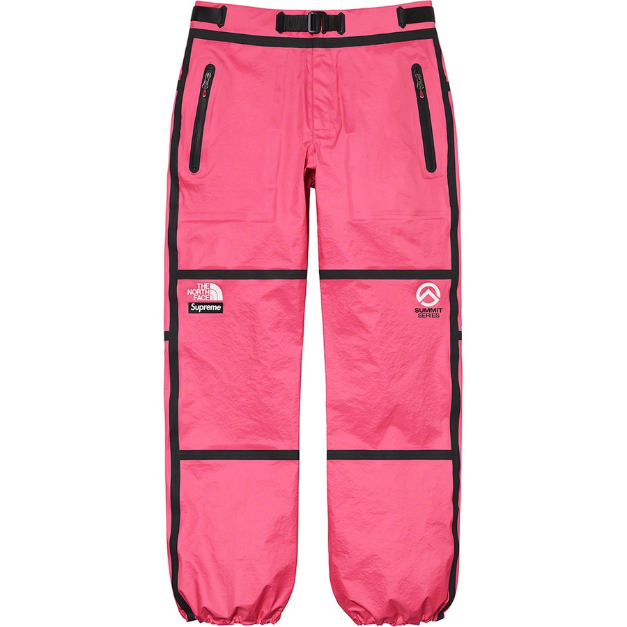 Details on Supreme The North Face Summit Series Outer Tape Seam Mountain Pant Pink from spring summer
                                                    2021 (Price is $288)