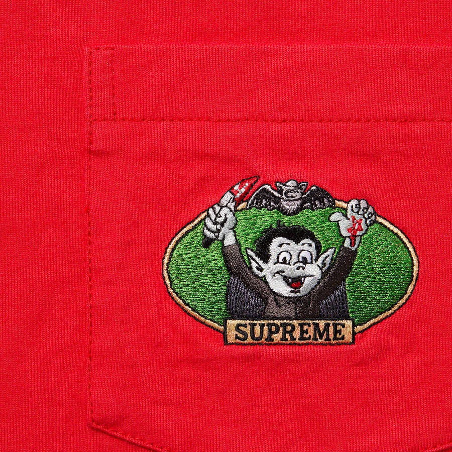 Details on Vampire Boy L S Pocket Tee Red from spring summer
                                                    2021 (Price is $78)