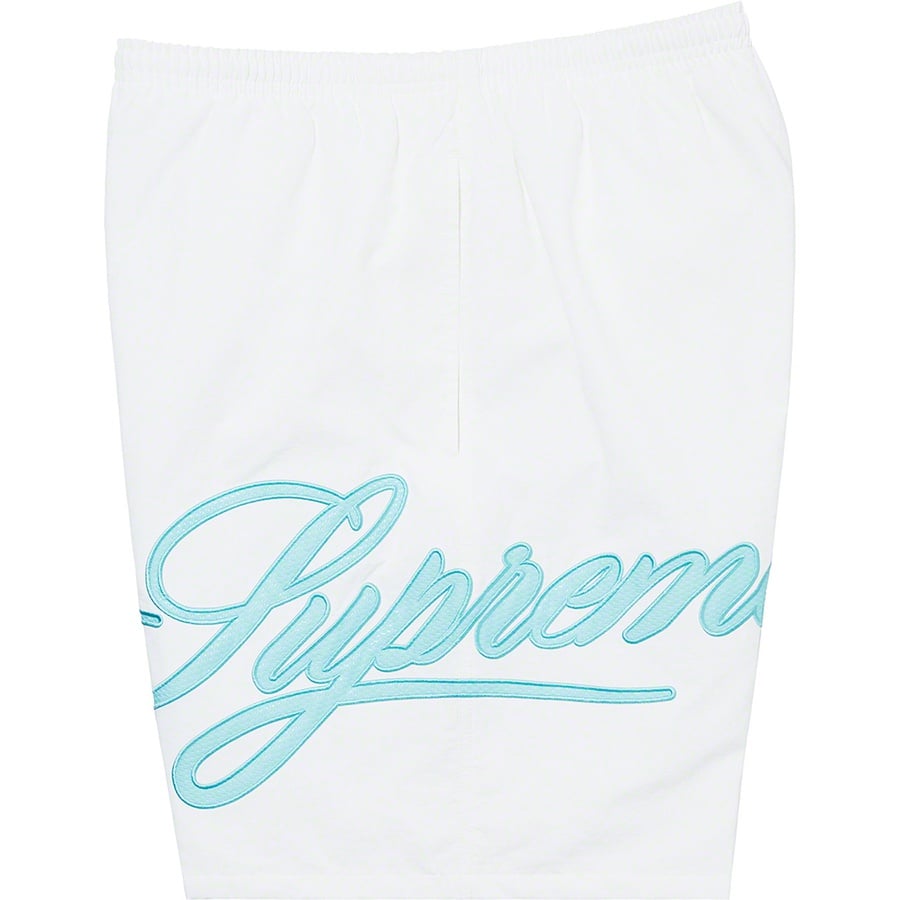 Details on Mesh Script Water Short White from spring summer
                                                    2021 (Price is $110)