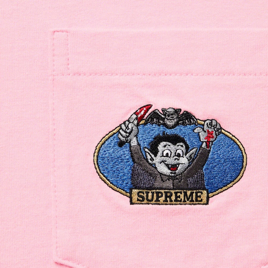 Details on Vampire Boy L S Pocket Tee Light Pink from spring summer
                                                    2021 (Price is $78)