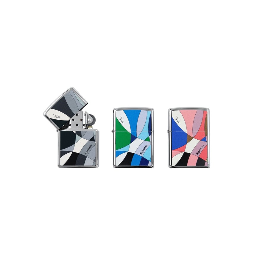 Details on Supreme Emilio Pucci Zippo from spring summer
                                            2021 (Price is $58)