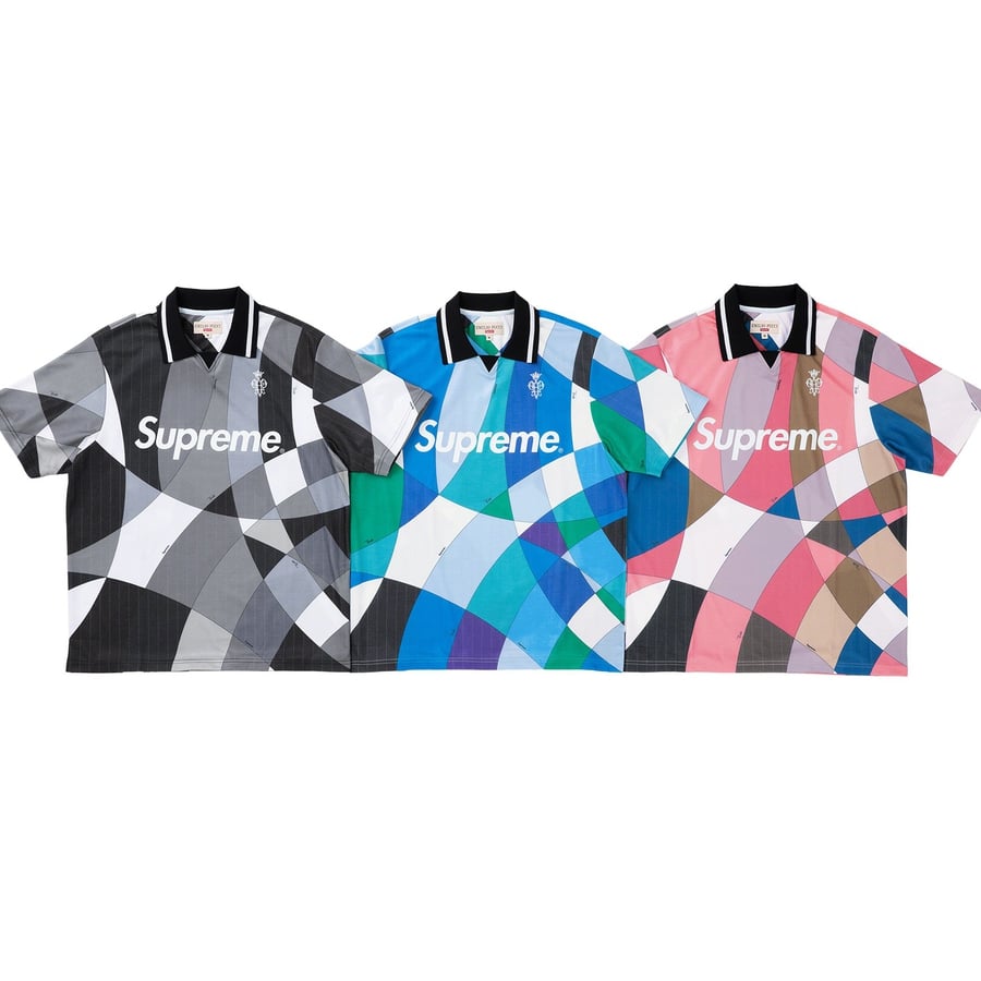 Details on Supreme Emilio Pucci Soccer Jersey from spring summer
                                            2021 (Price is $148)