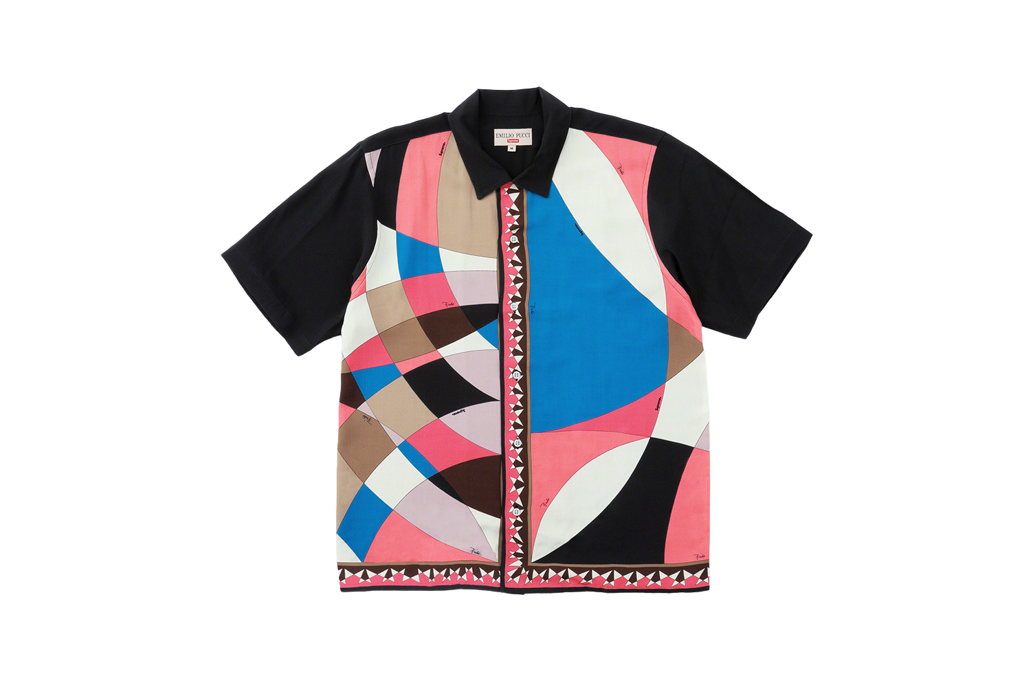 【 Pink M 】Supreme Emilio Pucci S/S Shirt