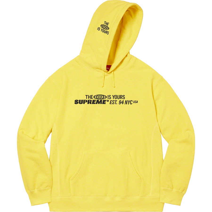Details on World Is Yours Hooded Sweatshirt Light Lemon from spring summer
                                                    2021 (Price is $158)
