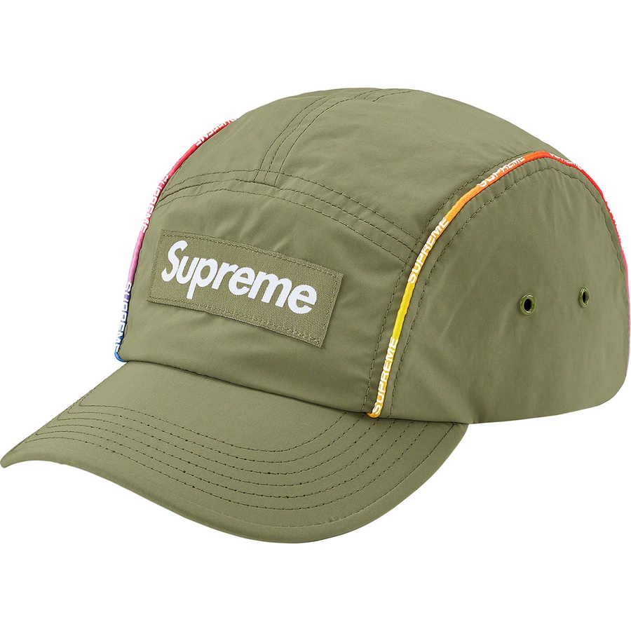 Details on Gradient Piping Camp Cap Olive from spring summer
                                                    2021 (Price is $48)