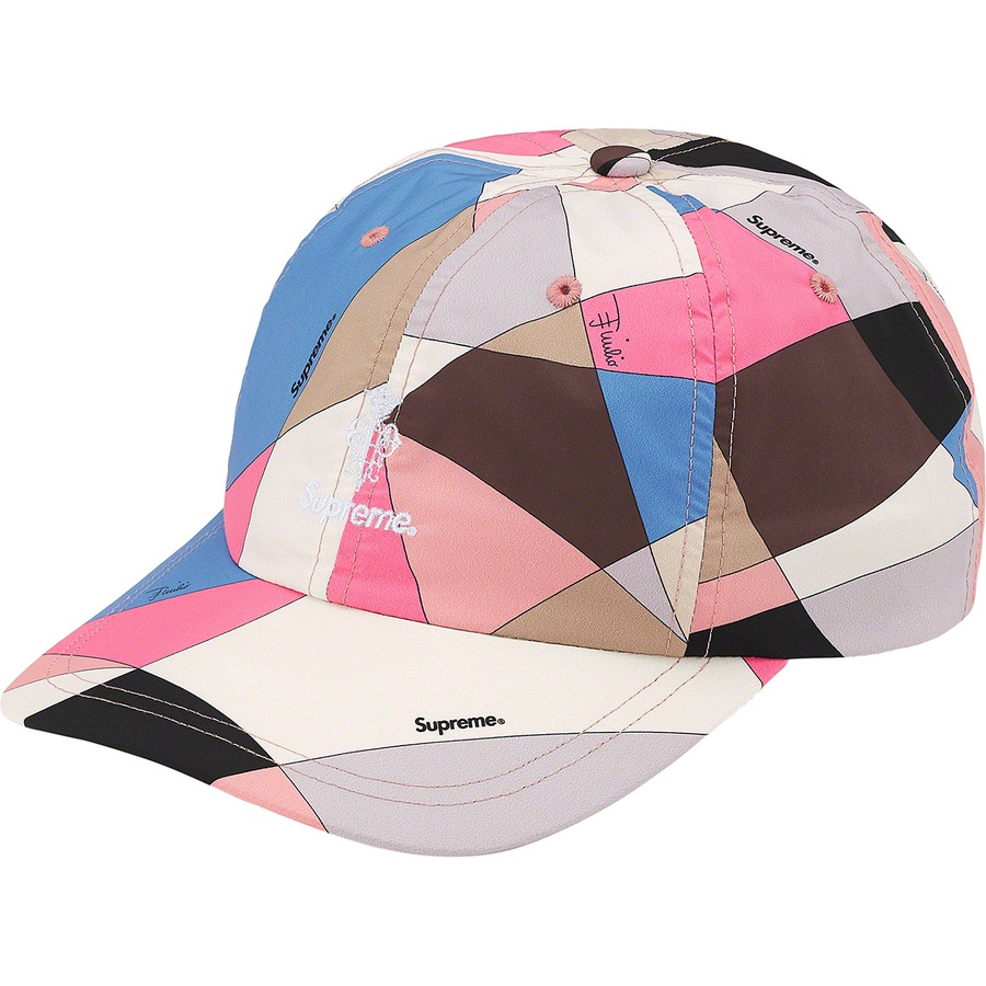 Details on Supreme Emilio Pucci 6-Panel Dusty Pink from spring summer
                                                    2021 (Price is $68)