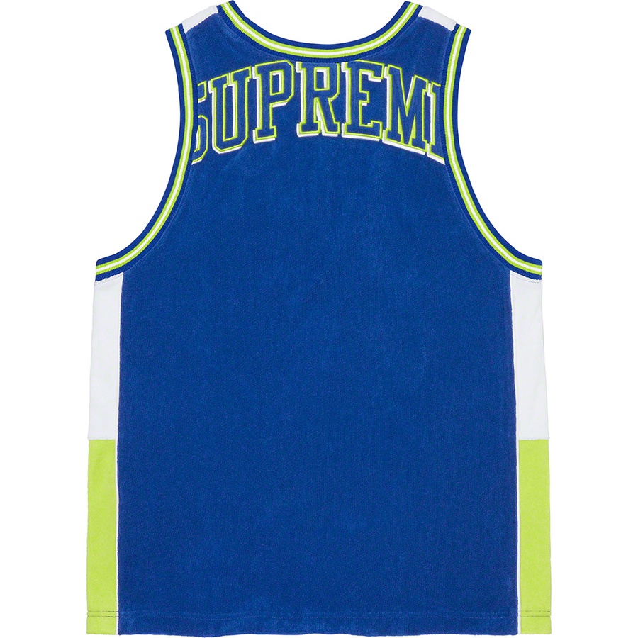 Details on Terry Basketball Jersey Royal from spring summer
                                                    2021 (Price is $110)