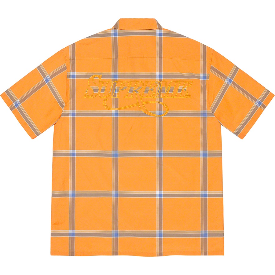 Details on Lightweight Plaid S S Shirt Orange from spring summer
                                                    2021 (Price is $128)