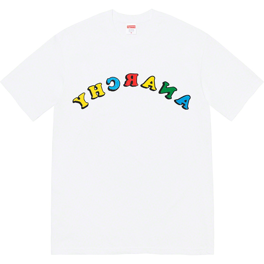 Details on Jamie Reid Supreme Anarchy Tee White from spring summer
                                                    2021 (Price is $44)
