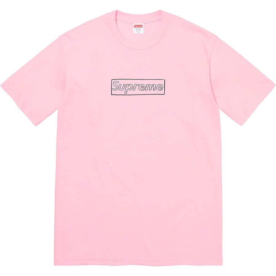 Details on KAWS Chalk Logo Tee Light Pink from spring summer
                                                    2021 (Price is $38)