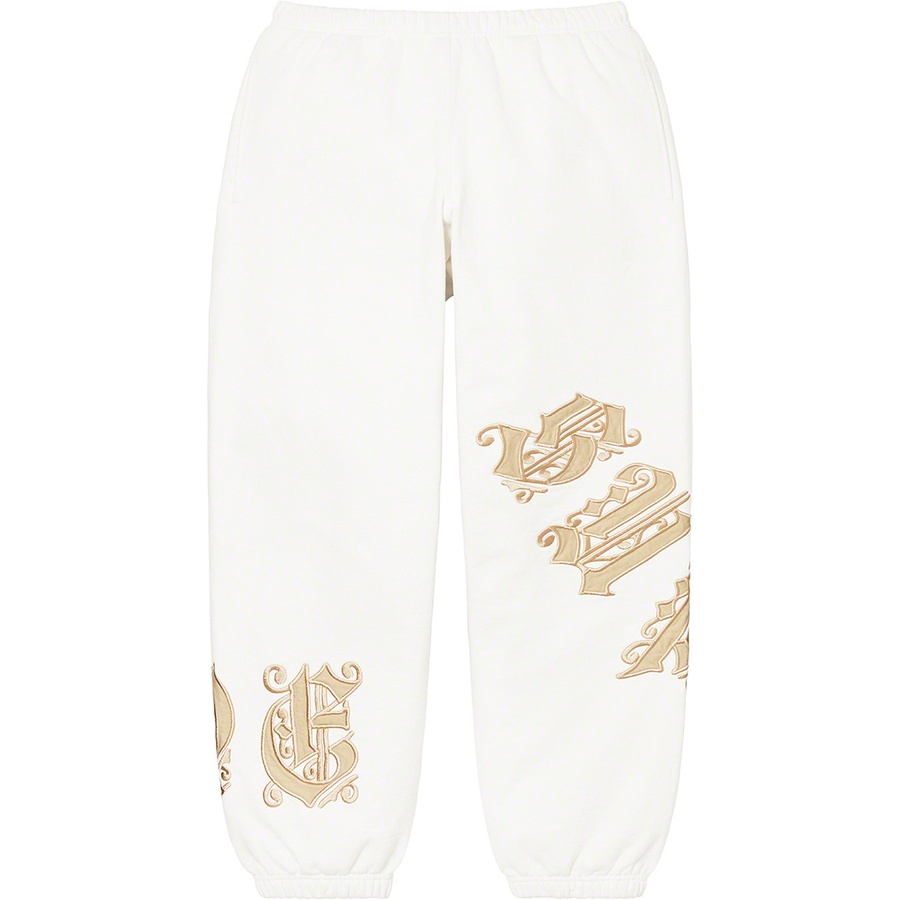 Details on Old English Wrap Sweatpant White from spring summer
                                                    2021 (Price is $148)