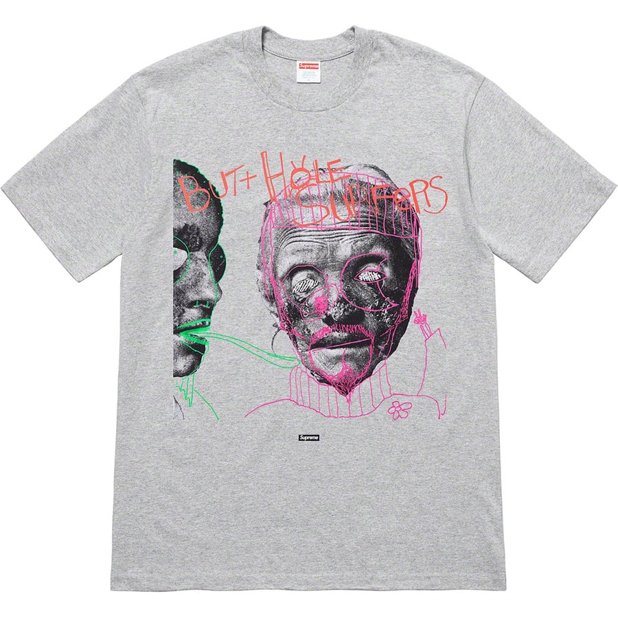 Details on Supreme Butthole Surfers Psychic Tee Heather Grey from spring summer
                                                    2021 (Price is $44)