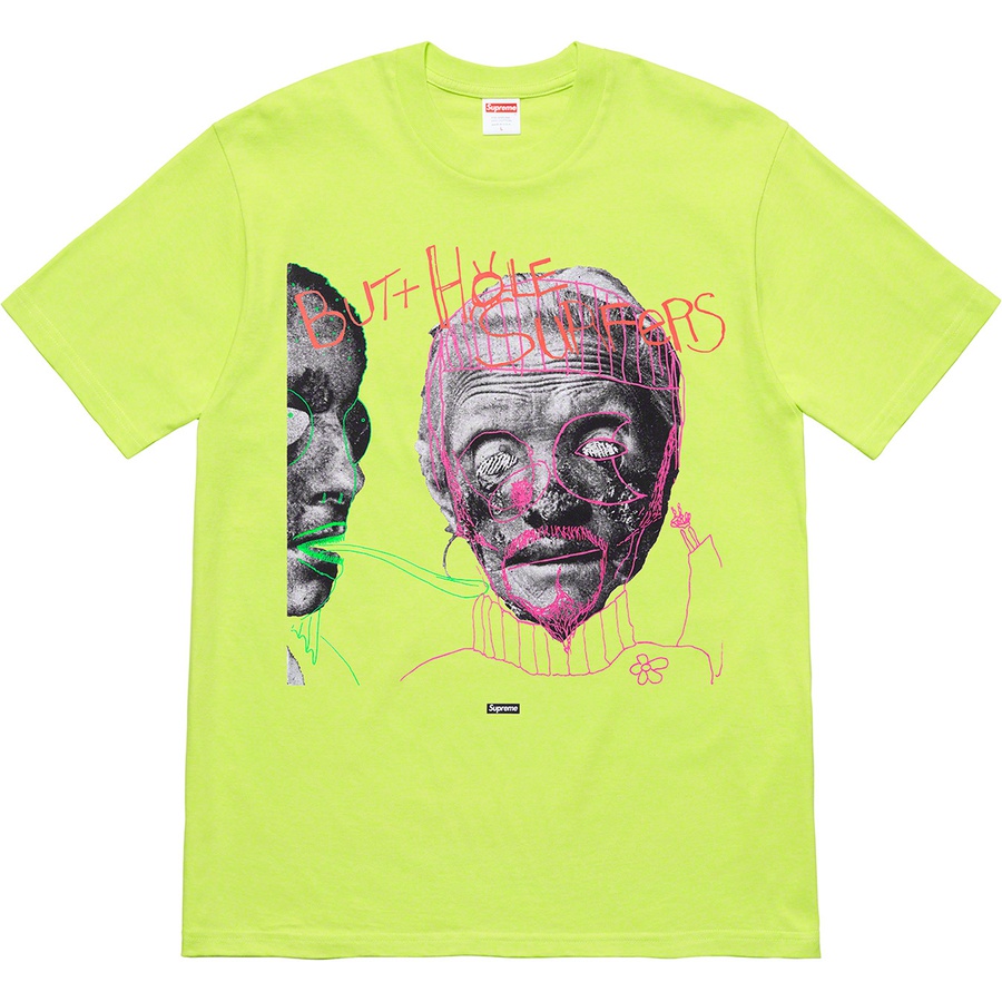 Details on Supreme Butthole Surfers Psychic Tee Neon Green from spring summer
                                                    2021 (Price is $44)