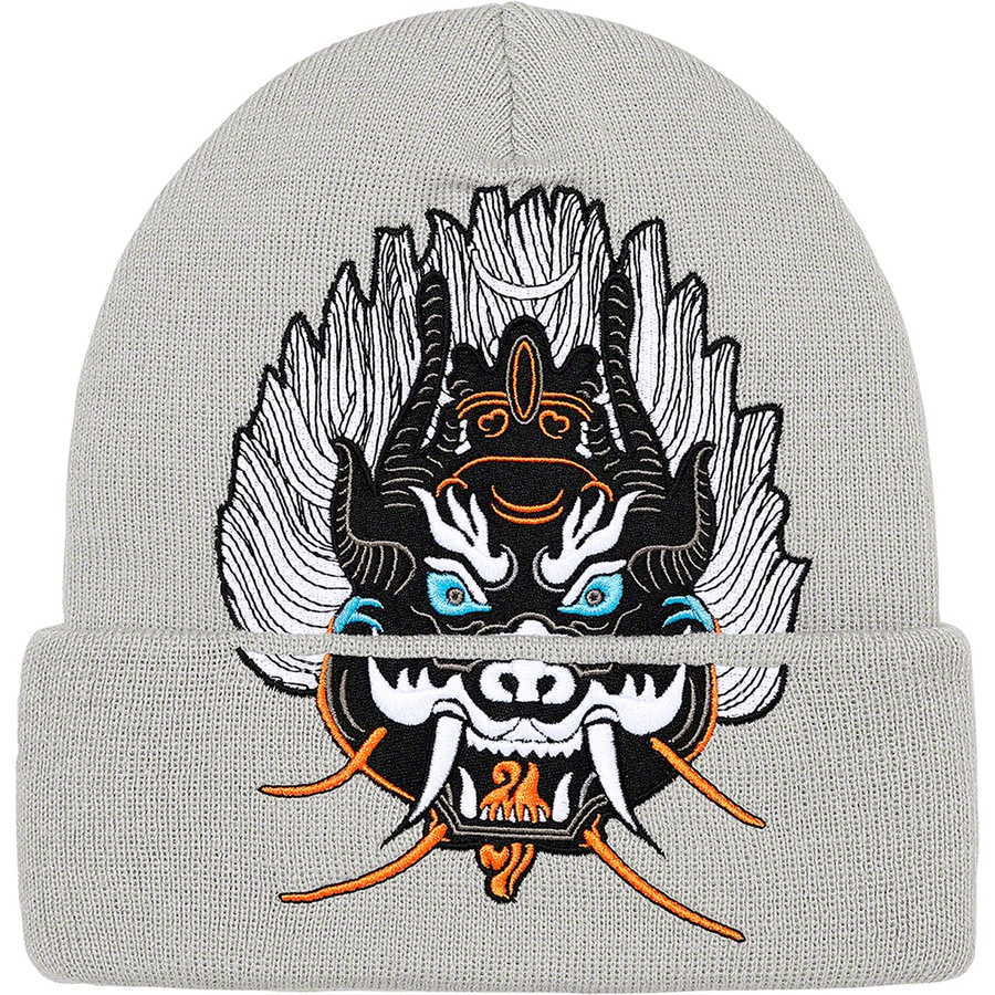 Details on Demon Beanie Grey from fall winter
                                                    2021 (Price is $40)