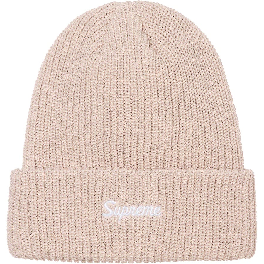 Details on Loose Gauge Beanie Taupe from fall winter
                                                    2021 (Price is $38)