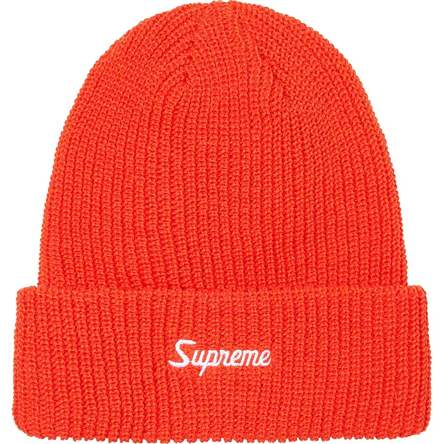 Details on Loose Gauge Beanie Red from fall winter
                                                    2021 (Price is $38)