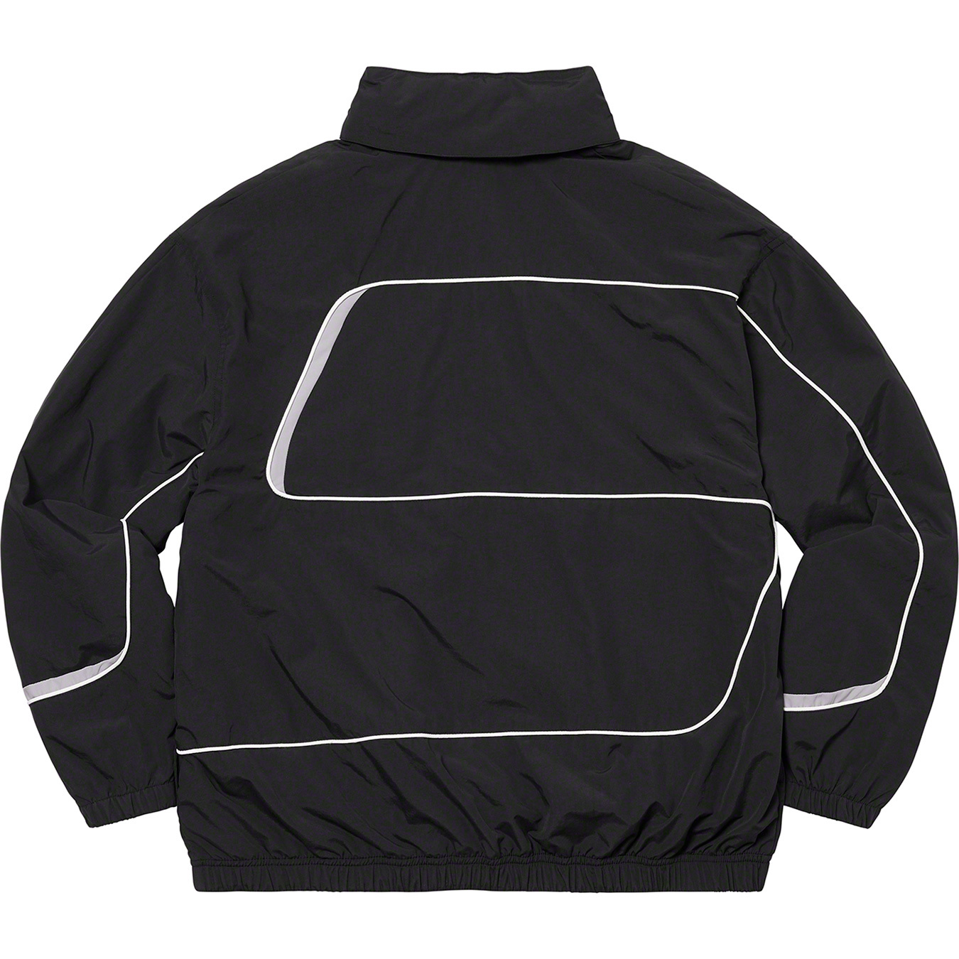 supreme paneled track jacket black