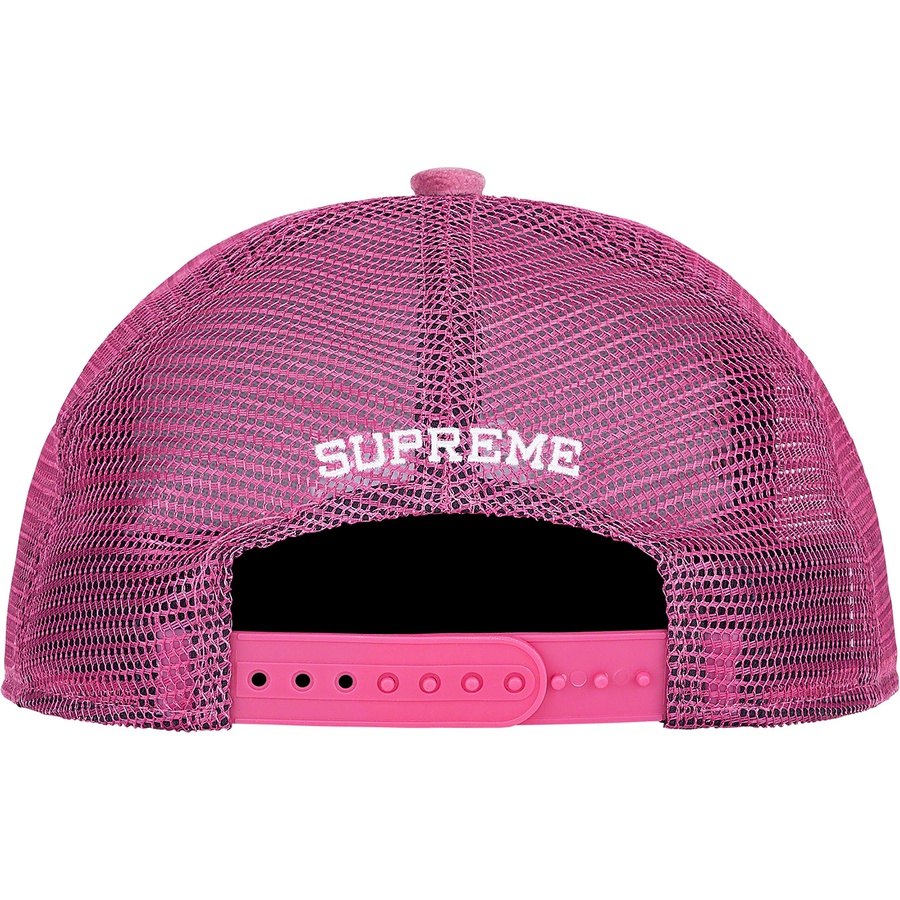 Details on Studded Velvet Mesh Back 5-Panel Dusty Pink from fall winter
                                                    2021 (Price is $46)