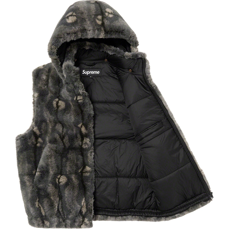 Faux Fur Hooded Vest - fall winter 2021 - Supreme