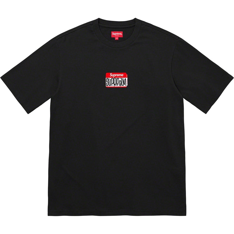 Details on Gonz Nametag S S Top Black from fall winter
                                                    2021 (Price is $68)