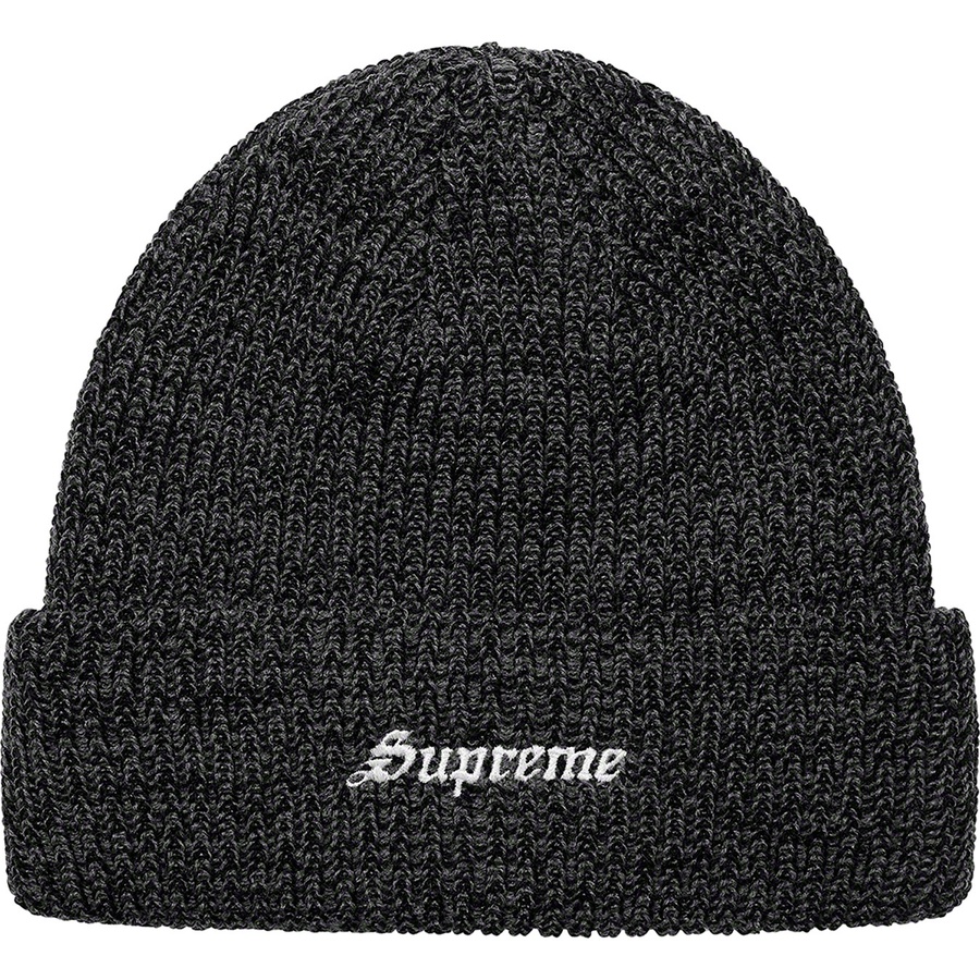 Details on Twisted Loose Gauge Beanie Charcoal from fall winter
                                                    2021 (Price is $38)