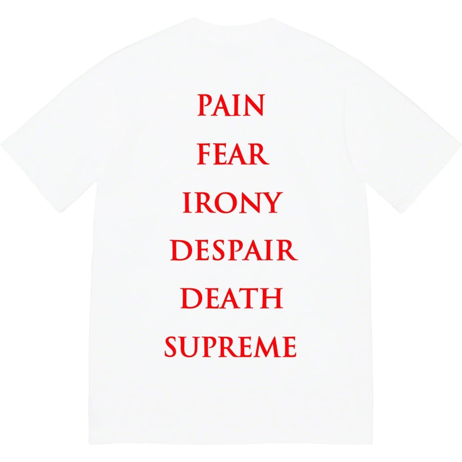 Details on Supreme The Crow Tee White from fall winter
                                                    2021 (Price is $44)